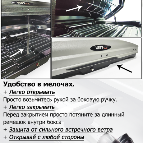 Автобокс "Vist Tour" (белый гладкий, ПММА) купить недорого с доставкой в Новоалтайск