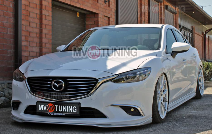 Сплиттер передний под стандартный бампер для Mazda 6 (2013-н.в.) купить недорого с доставкой в Новоалтайск