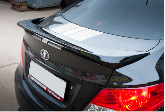 Спойлер высокий для Hyundai Solaris (2010-2016) купить недорого с доставкой в Новоалтайск